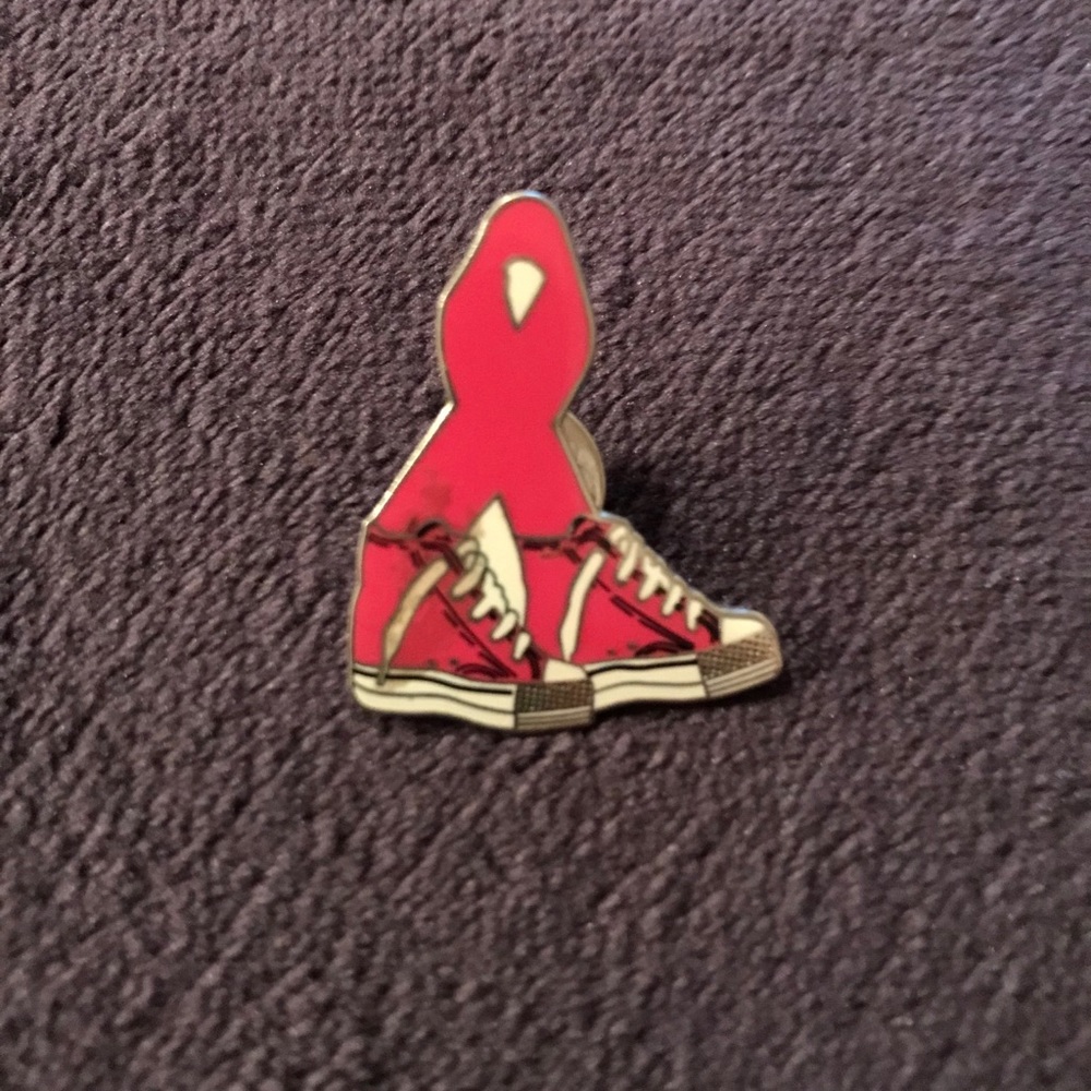 Cancer awareness walk pin
